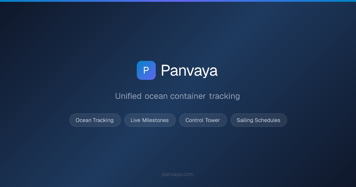 Ocean Container Tracking & Logistics Visibility | Panvaya